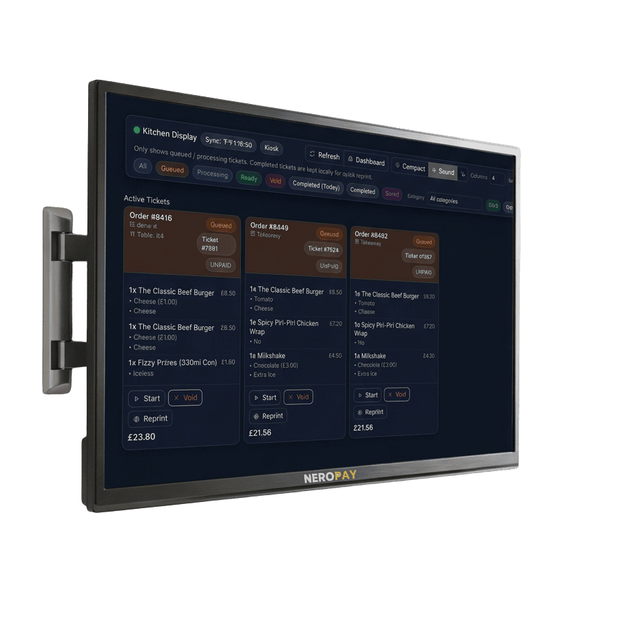 NeroPay Kitchen Display System